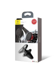 BASEUS Magnetic Car Phone Holder for Air Vents with Adjustable Head & Cable Clip
