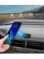 Automobilinis magnetinis telefono laikiklis FLOVEME su kojele ir 360° reguliuojama galva – Juodas