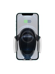 Automobilinis telefono laikiklis – bevielis (Qi) įkroviklis BlitzWolf CW3 15W
