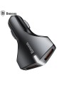 Greito krovimo 2-jų jungčių automobilinis USB įkroviklis BASEUS Rocket QC 3.0