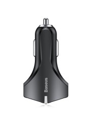 Greito krovimo 2-jų jungčių automobilinis USB įkroviklis BASEUS Rocket QC 3.0