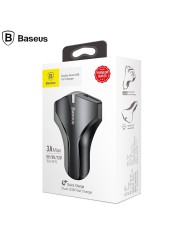 Greito krovimo 2-jų jungčių automobilinis USB įkroviklis BASEUS Rocket QC 3.0