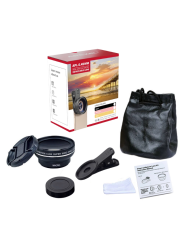 Apexel 2-in-1 Macro + Wide-Angle Phone Lens Kit