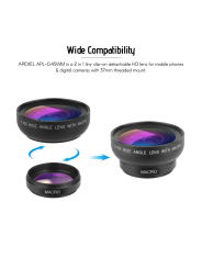 Apexel 2-in-1 Macro + Wide-Angle Phone Lens Kit