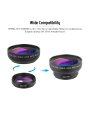 Apexel 2-in-1 Macro + Wide-Angle Phone Lens Kit
