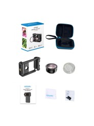 Apexel Universal 4K HD 100mm Macro Lens with CPL Filter & Case