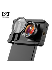 Apexel Universal 4K HD 100mm Macro Lens with CPL Filter & Case