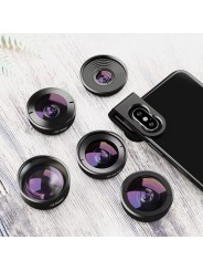 Apexel HD Pro Universal 5-in-1 Phone Lens Kit with Protective Case