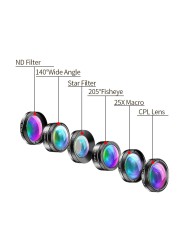 Apexel Universal 6-in-1 Phone Lens Kit with Protective Case