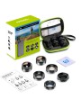 Apexel Universal 6-in-1 Phone Lens Kit with Protective Case