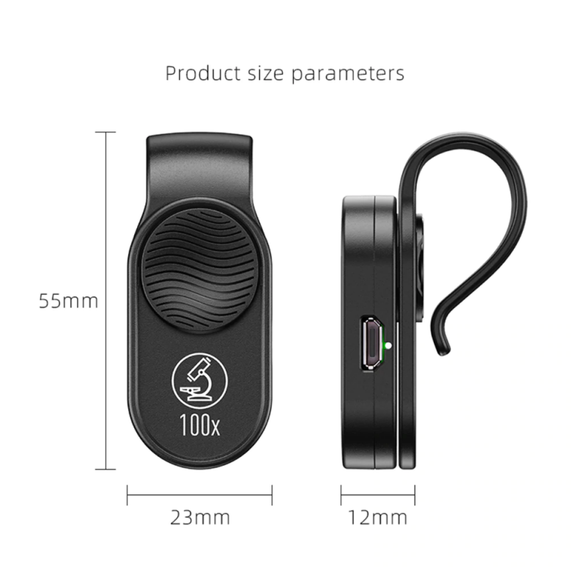 Universal Macro Phone Lens with LED – APEXEL Microscope X100