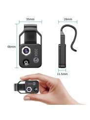 Apexel Universal Super Macro Phone Lens with LED – Microscope X200 with CPL Filter