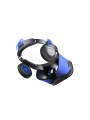 FIIT VR 6F Virtual Reality 3D Headset with Headphones, Control Buttons & Remote