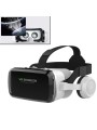 Virtualios realybės 3D akiniai VR Shinecon G04BS su Bluetooth ausinėmis, valdymo mygtukais ir pakraunamu R1 pulteliu
