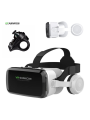Virtualios realybės 3D akiniai VR Shinecon G04BS su Bluetooth ausinėmis, valdymo mygtukais ir pakraunamu R1 pulteliu