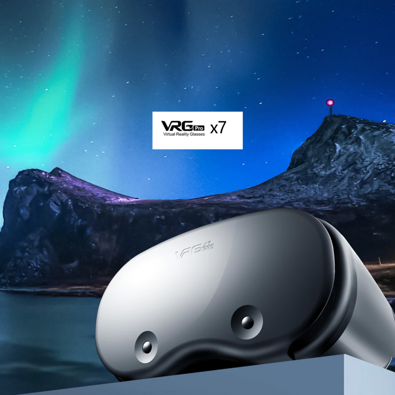 Virtualios realybės 3D akiniai VRG PRO X7 su Bluetooth valdymo pulteliu