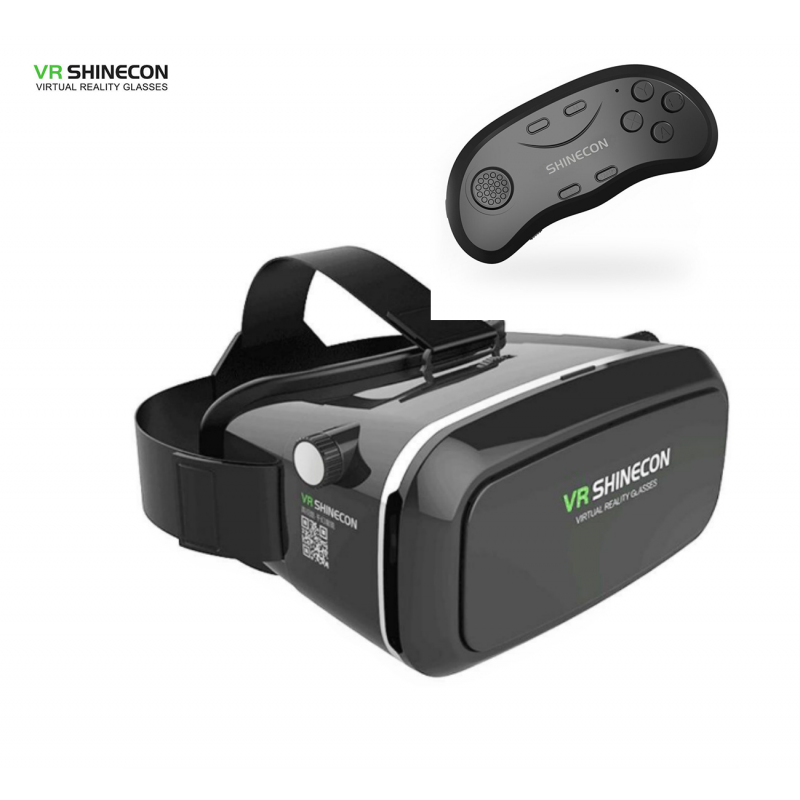 Virtualios realybės akiniai SHINECON VR 3D 360 su Bluetooth pulteliu Virtualios realybės akiniai SHINECON VR 3D 360 su Bluetooth pulteliu