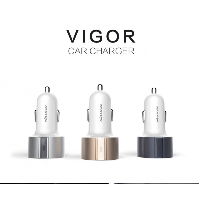 Automobilinis įkroviklis 2xUSB NILLKIN Vigor 3.4A Automobilinis įkroviklis 2xUSB NILLKIN Vigor 3.4A