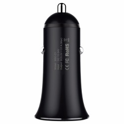 Automobilinis metalinis įkroviklis 2xUSB BASEUS 3.1A