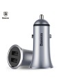 Automobilinis metalinis įkroviklis 2xUSB BASEUS 3.1A