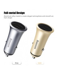 BASEUS 3.1A Metal Car Charger with Dual USB Ports