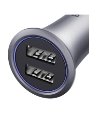 BASEUS 3.1A Metal Car Charger with Dual USB Ports