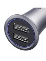 Automobilinis metalinis įkroviklis 2xUSB BASEUS 3.1A