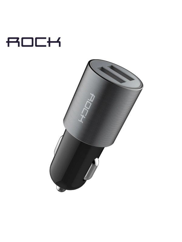 Automobilinis telefono įkroviklis 2xUSB ROCK 2.1A
