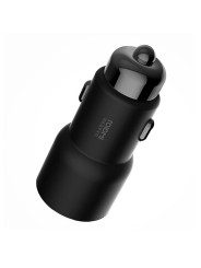 Automobilinis telefono USB įkroviklis – FM Bluetooth transmitorius-moduliatorius Xiaomi ROIDMI 3S 3.4A