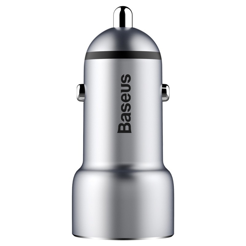 Metalinis automobilinis įkroviklis 2xUSB BASEUS 3.4A Metalinis automobilinis įkroviklis 2xUSB BASEUS 3.4A