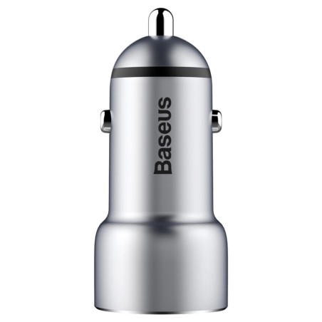 Metalinis automobilinis įkroviklis 2xUSB BASEUS 3.4A
