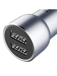Metalinis automobilinis įkroviklis 2xUSB BASEUS 3.4A