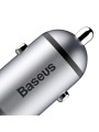 Metalinis automobilinis įkroviklis 2xUSB BASEUS 3.4A Metalinis automobilinis įkroviklis 2xUSB BASEUS 3.4A