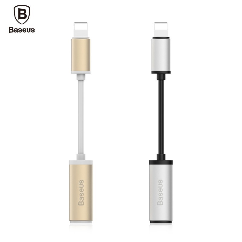 Apple iPhone Lightning to 3.5mm AUX Adapter BASEUS with Aluminum Finish