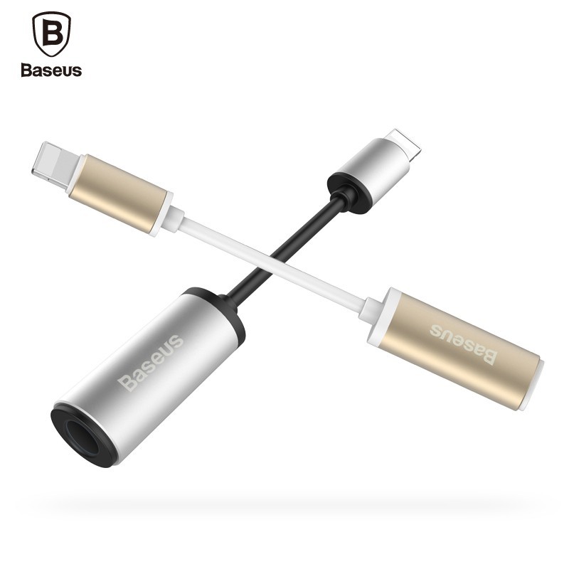 Apple iPhone Lightning to 3.5mm AUX Adapter BASEUS with Aluminum Finish