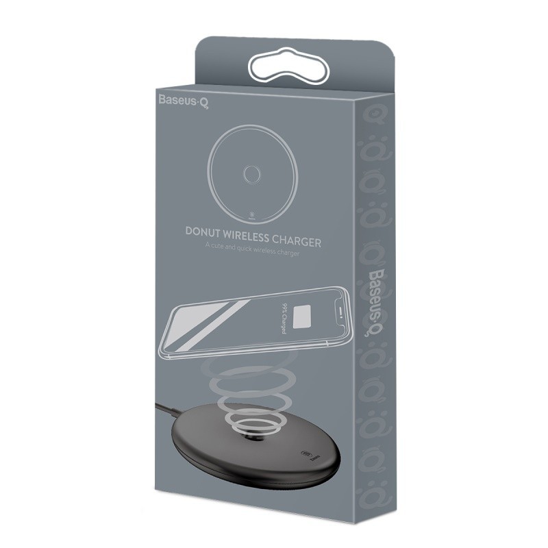 Bevielis telefono įkroviklis (Qi wireless charging) BASEUS Donut