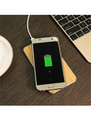 Bevielis telefono pakrovėjas BASEUS Flare su aliuminio ir bambuko apdaila