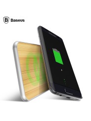 Bevielis telefono pakrovėjas BASEUS Flare su aliuminio ir bambuko apdaila
