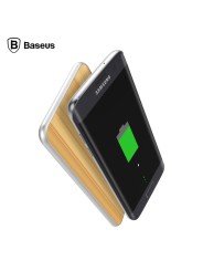 Bevielis telefono pakrovėjas BASEUS Flare su aliuminio ir bambuko apdaila