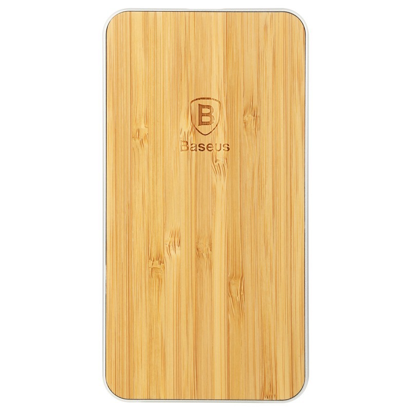 BASEUS Flare Wireless Phone Charger with Aluminum & Bamboo Finish BASEUS Flare Wireless Phone Charger with Aluminum & Bamboo Finish