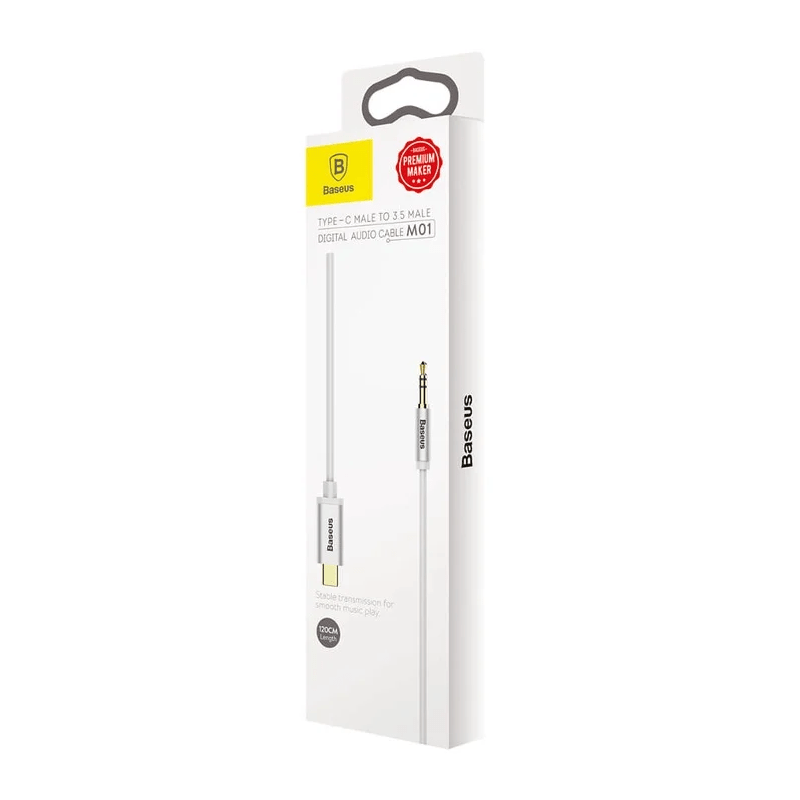Laidas Baseus USB Type-C į 3.5 mm, 1.2 m