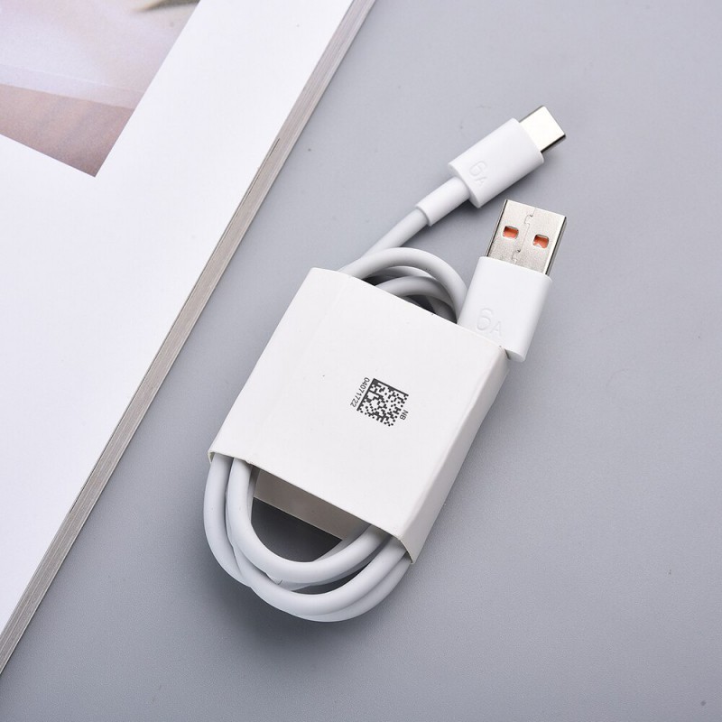 Greito krovimo 66W USB Type-C telefono laidas Huawei 6A, 1m