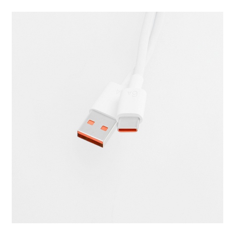 Greito krovimo 66W USB Type-C telefono laidas Huawei 6A, 1m