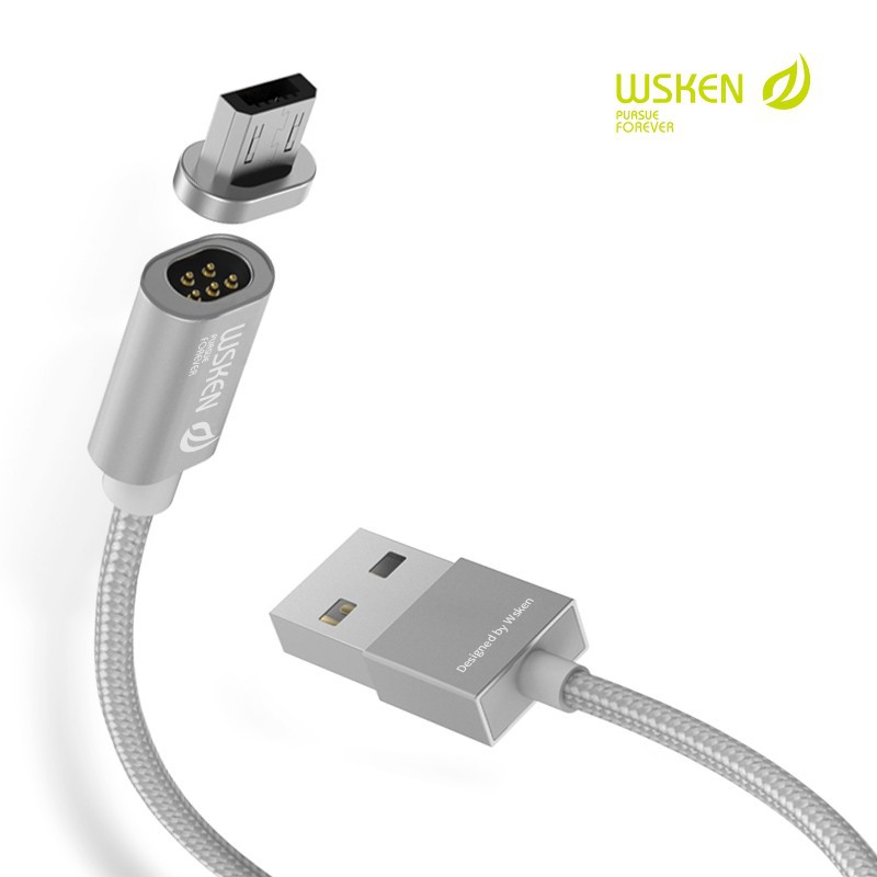 Magnetinis Micro USB telefono laidas WSKEN X-Cable Mini 1, 1m ilgio