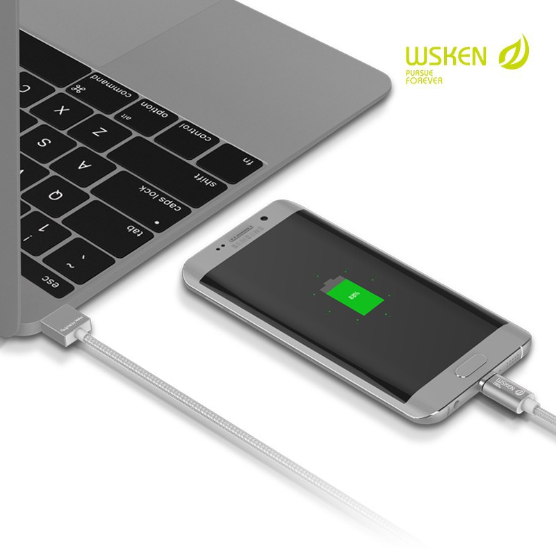 Magnetinis Micro USB telefono laidas WSKEN X-Cable Mini 1, 1m ilgio