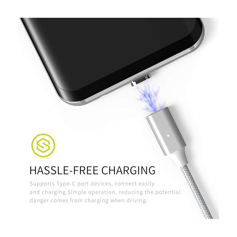 WSKEN Lite 2 Magnetic Phone Cable, 1m, LED Indicator