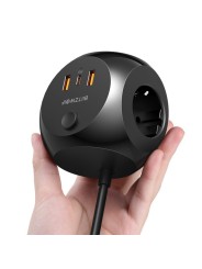 Phone Charger, 3-Socket 220V Power Strip BlitzWolf with 20W USB Type-C & PD 3.0