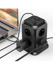 Phone Charger, 8-Socket 220V Power Strip BlitzWolf with 2X USB & 2X USB-C