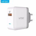 Universalus greito krovimo telefono USB įkroviklis VINSIC su Quick Charge 3.0 18W