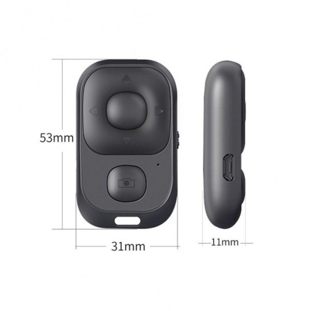 Universal Rechargeable Bluetooth Remote Controller for Phone & Selfies (Camera Selfie Shutter)